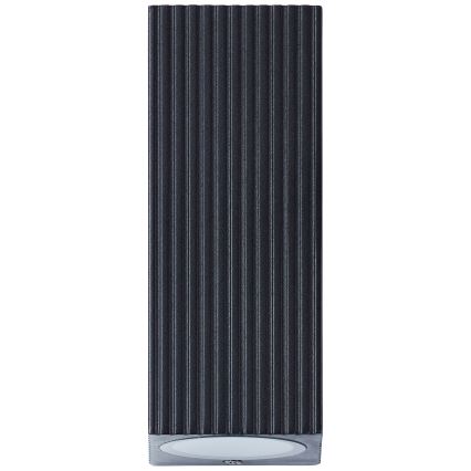 Brilliant - Vonkajšie nástenné svietidlo JELANI 2xGU10/10W/230V IP44 čierna