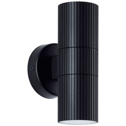 Brilliant - Vonkajšie nástenné svietidlo KEOLA 2xGU10/10W/230V IP44 čierna