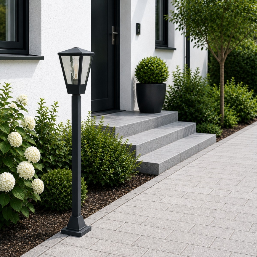 Brilliant - Vonkajšie svietidlo WESTDLIFF 1xE27/20W/230V 98,4 cm IP44 antracit