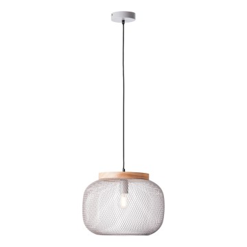 Brilliant - Závesné svietidlo na lane GIADA 1xE27/40W/230V pr. 39 cm sivá