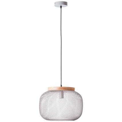 Brilliant - Závesné svietidlo na lane GIADA 1xE27/40W/230V pr. 39 cm sivá