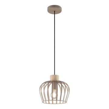 Brilliant - Závesné svietidlo NORDIC CAGE na lankách 1xE27/20W/230V pr. 25 cm béžové