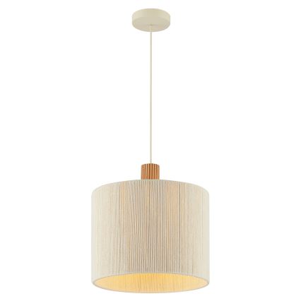 Brilliant - Závesný luster ARLO na lanku 1xE27/20W/230V pr. 35 cm, krémový