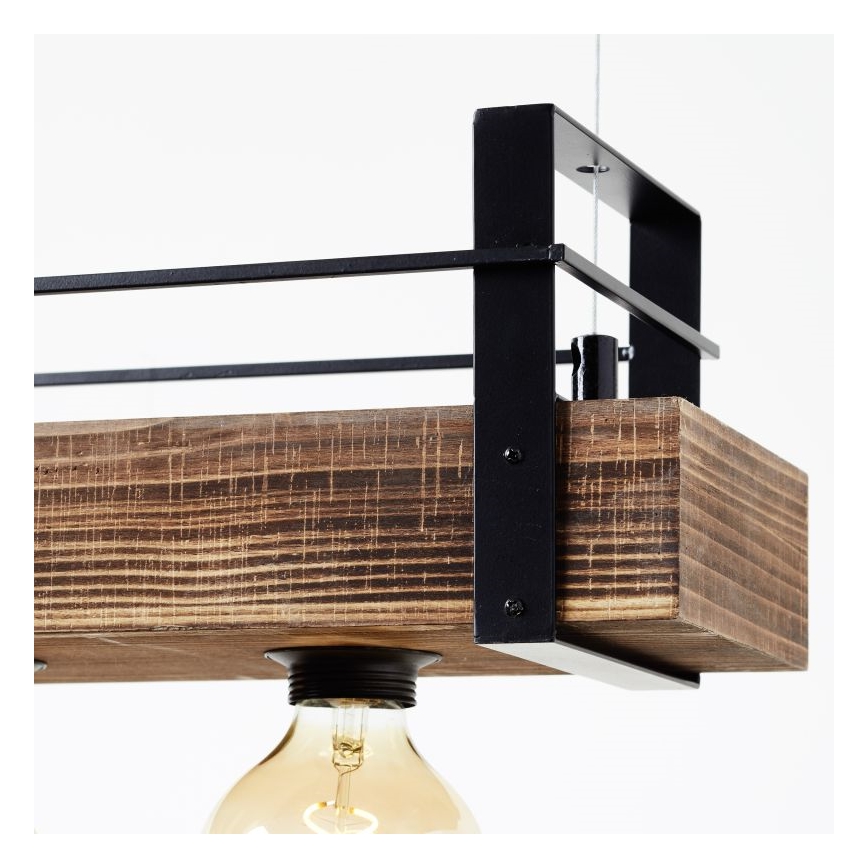 Brilliant - Závesný luster BANKWOOD 5xE27/28W/230V, topoľ