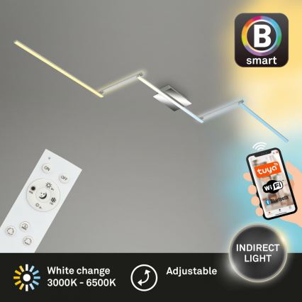 Brilo 3737-018 - LED Stmievateľné stropné svietidlo SMART LED/24W/230V 3000-6500K Wi-Fi Tuya + diaľkové ovládanie