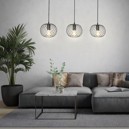 Brilo 4037-035 - Luster na lanku WINKI 3xE27/40W/230V