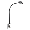 Brilo - LED Flexibilná stolná lampa s klipom TRASNA LED/7,5W/230V čierna
