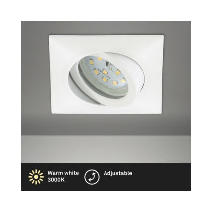 Brilo - LED Kúpeľňové podhľadové svietidlo LED/5W/230V IP23 biela