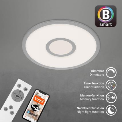 Brilo - LED RGB Stmievateľné stropné svietidlo CENTRO LED/24W/230V 2700-6500K Wi-Fi Tuya + diaľkové ovládanie
