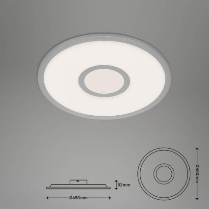 Brilo - LED RGB Stmievateľné stropné svietidlo CENTRO LED/24W/230V 2700-6500K Wi-Fi Tuya + diaľkové ovládanie