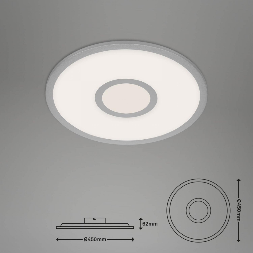 Brilo - LED RGB Stmievateľné stropné svietidlo CENTRO LED/24W/230V 2700-6500K Wi-Fi Tuya + diaľkové ovládanie