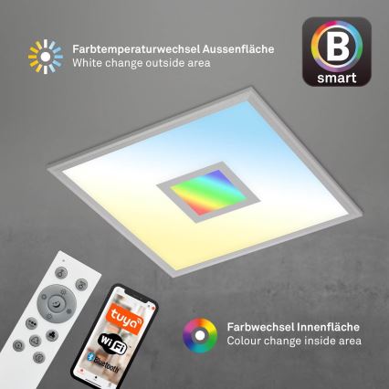 Brilo - LED RGB Stmievateľné stropné svietidlo CENTRO LED/24W/230V 2700-6500K Wi-Fi Tuya + diaľkové ovládanie