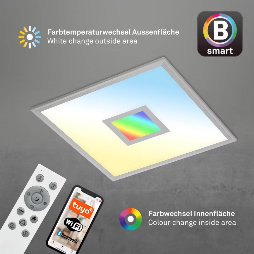 Brilo - LED RGB Stmievateľné stropné svietidlo CENTRO LED/24W/230V 2700-6500K Wi-Fi Tuya + diaľkové ovládanie