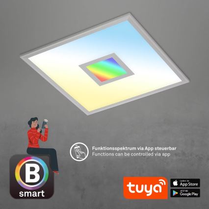 Brilo - LED RGB Stmievateľné stropné svietidlo CENTRO LED/24W/230V 2700-6500K Wi-Fi Tuya + diaľkové ovládanie