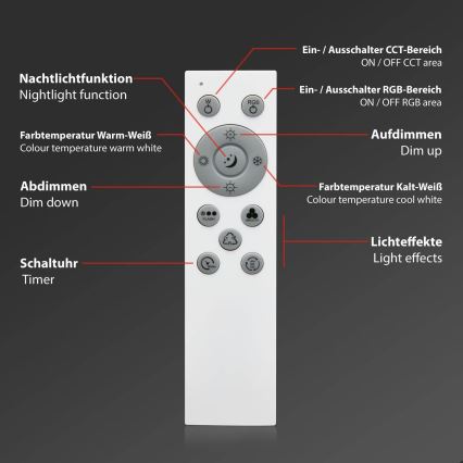 Brilo - LED RGB Stmievateľné stropné svietidlo CENTRO LED/24W/230V 2700-6500K Wi-Fi Tuya + diaľkové ovládanie