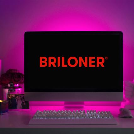 Brilo - LED RGB Stmievateľný pásik 6,6m LED/6W/USB + diaľkové ovládanie