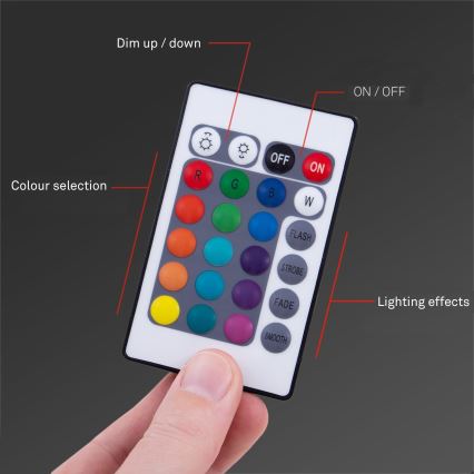 Brilo - LED RGB Stmievateľný pásik 6,6m LED/6W/USB + diaľkové ovládanie