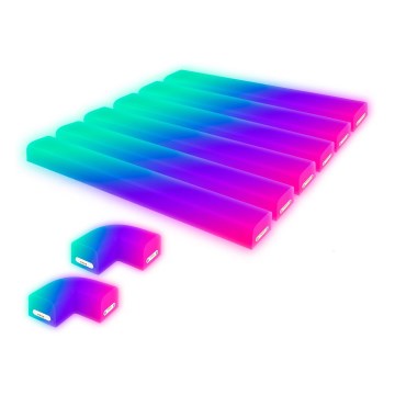Brilo - LED RGBIC Stmievateľná magnetická svetelná lišta Smart LED/24W/230V Wi-Fi Tuya