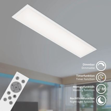 Brilo - LED RGBW Stmievateľné stropné svietidlo SLIM LED/24W/230V 3000-6500K 100x25 cm + diaľkové ovládanie