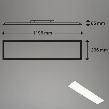 Brilo - LED RGBW Stmievateľné stropné svietidlo SLIM LED/40W/230V 3000-6500K + diaľkové ovládanie