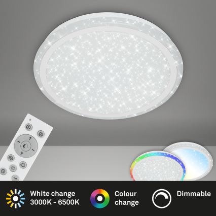 Brilo - LED RGBW Stmievateľné stropné svietidlo STARRY SKY LED/24W/230V 3000-6500K + diaľkové ovládanie