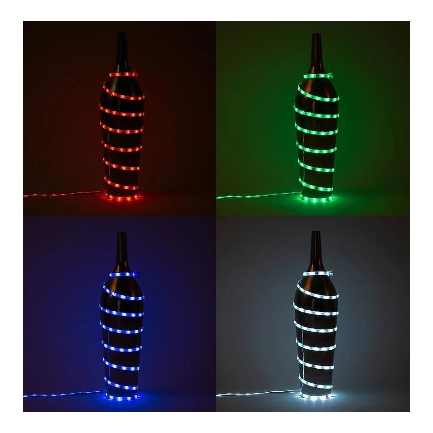 Brilo - LED RGBW Stmievateľný pásik 6,5m LED/22W/230V + diaľkové ovládanie