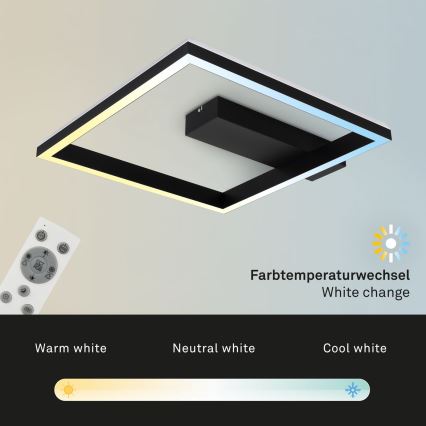 Brilo - LED RGBW Stmievateľný prisadený luster FRAME LED/18W/230V 2700-6500K + diaľkové ovládanie