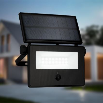 Brilo - LED solárny reflektor s čidlom LED/5W/5,5V IP54 1200 mAh