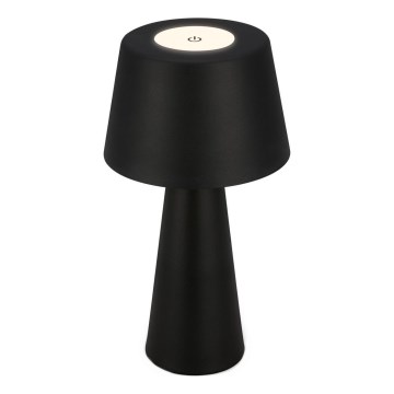 Brilo - LED Stmievateľná nabíjacia vonkajšia stolná lampa LED/3,5W/5V IP44 čierna