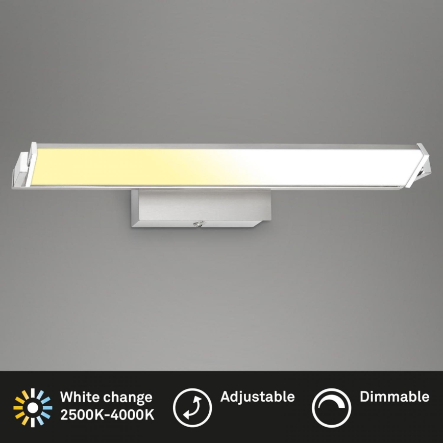 Brilo - LED Stmievateľné nástenné svietidlo LED/18W/230V 2700-4000K strieborná
