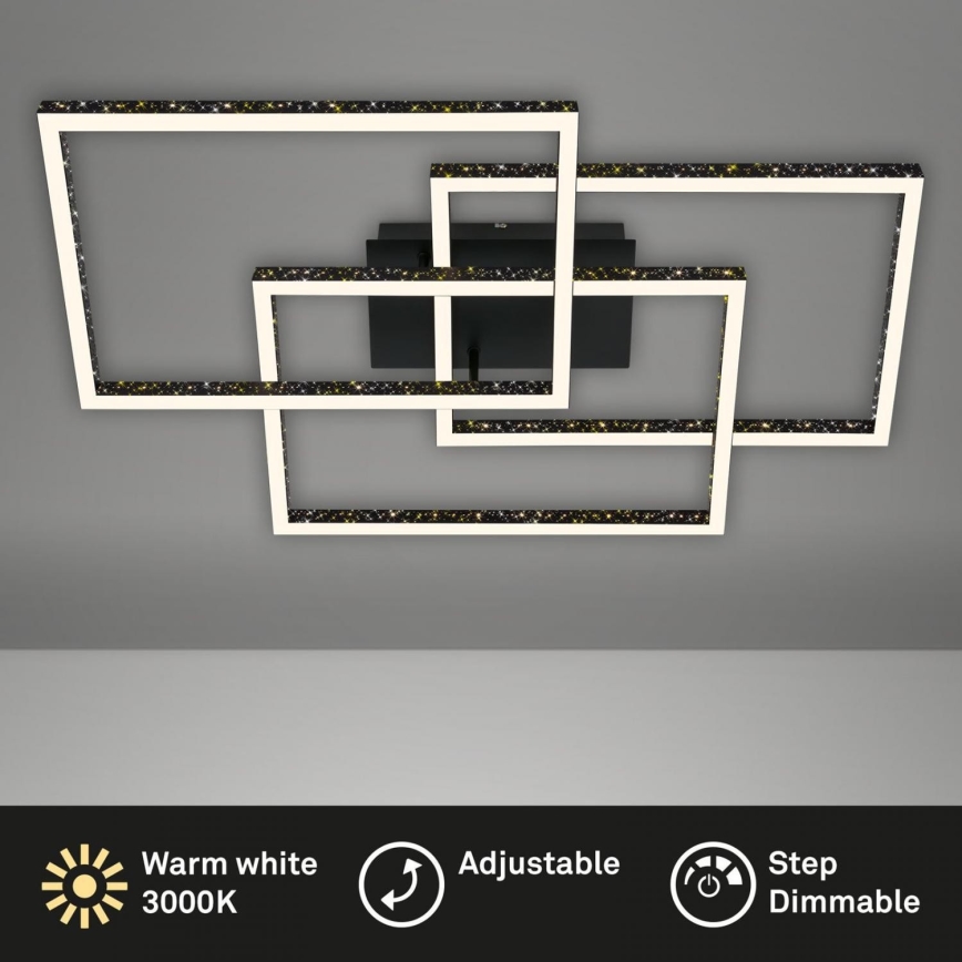 Brilo - LED Stmievateľné stropné svietidlo FRAME LED/57W/230V 3000K čierna