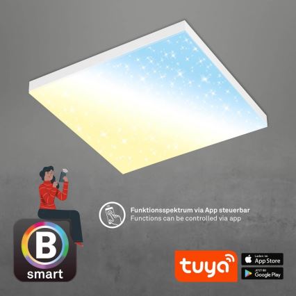Brilo - LED Stmievateľné stropné svietidlo FRAMELESS LED/24W/230V 3000-6500K Wi-Fi Tuya + diaľkové ovládanie
