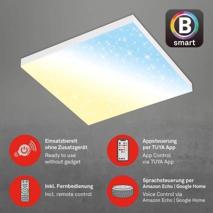Brilo - LED Stmievateľné stropné svietidlo FRAMELESS LED/24W/230V 3000-6500K Wi-Fi Tuya + diaľkové ovládanie