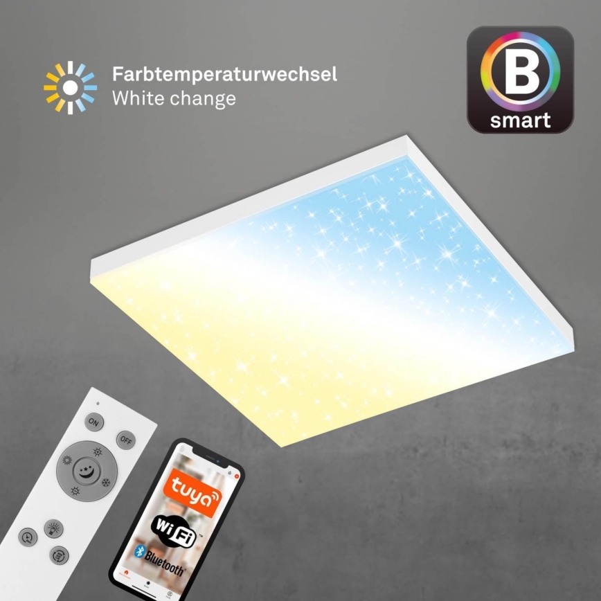 Brilo - LED Stmievateľné stropné svietidlo FRAMELESS LED/24W/230V 3000-6500K Wi-Fi Tuya + diaľkové ovládanie