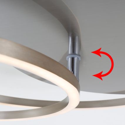 Brilo - LED stmievateľné stropné svietidlo FRAMES LED/14W/230V + LED/22W 3000K