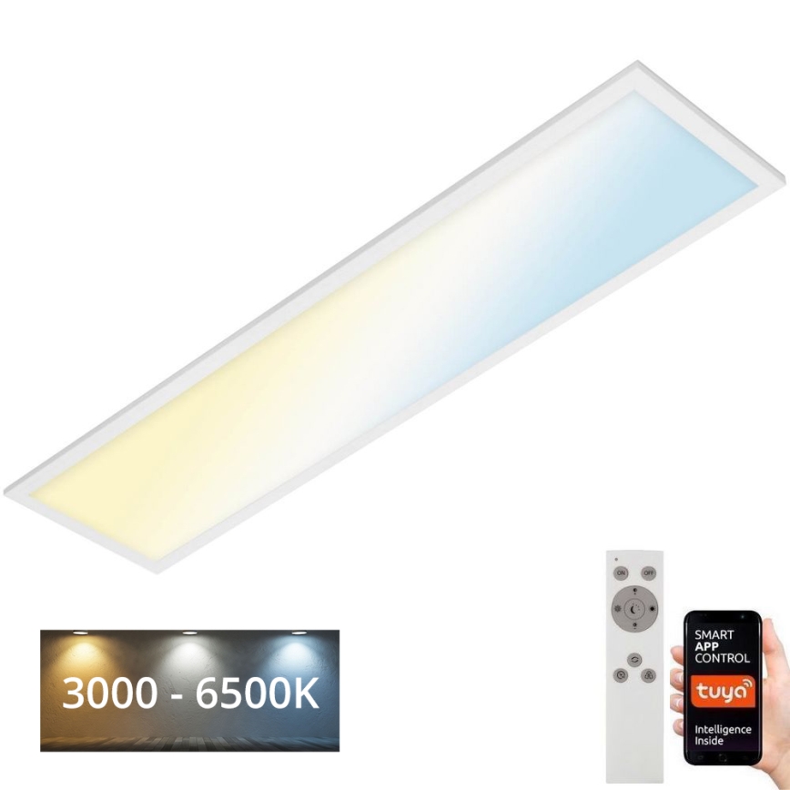 Brilo - LED Stmievateľné stropné svietidlo PIATTO LED/28W/230V 3000-6500K Wi-Fi Tuya + diaľkové ovládanie