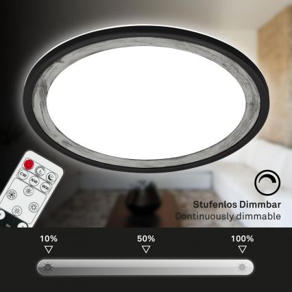 Brilo - LED Stmievateľné stropné svietidlo SLIM LED/22W/230V 2700-6500K + diaľkové ovládanie