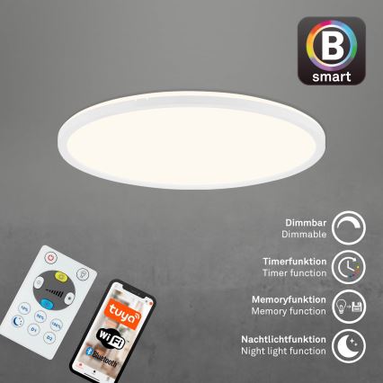 Brilo - LED Stmievateľné stropné svietidlo SLIM LED/22W/230V 2700-6500K Wi-Fi Tuya + diaľkové ovládanie