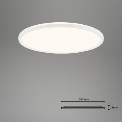 Brilo - LED Stmievateľné stropné svietidlo SLIM LED/22W/230V 2700-6500K Wi-Fi Tuya + diaľkové ovládanie