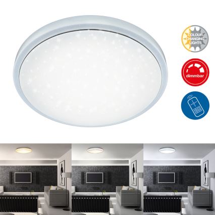 Brilo - LED Stmievateľné stropné svietidlo STARRY SKY LED/18W/230V 3000-6500K + diaľkové ovládanie