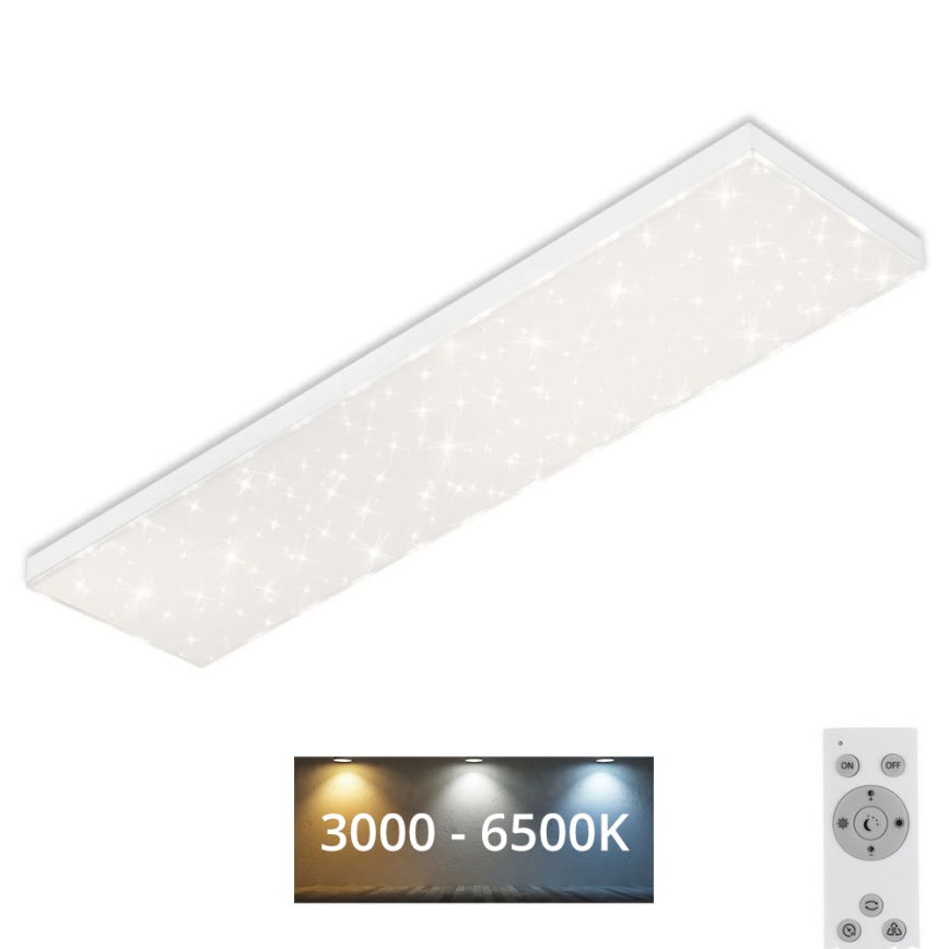 Brilo - LED Stmievateľné stropné svietidlo STARRY SKY LED/24W/230V 3000-6500K + diaľkové ovládanie