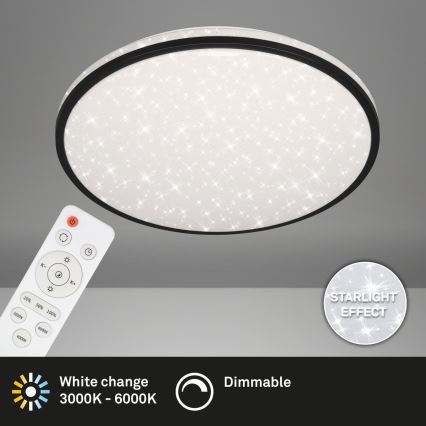 Brilo - LED Stmievateľné stropné svietidlo STARRY SKY LED/48W/230V 3000-6000K + diaľkové ovládanie