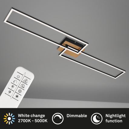 Brilo - LED Stmievateľný prisadený luster FRAME 2xLED/20W/230V 2700-5000K + diaľkové ovládanie