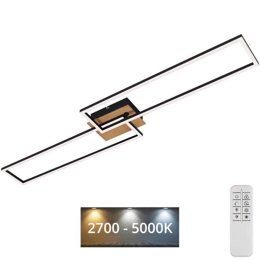 Brilo - LED Stmievateľný prisadený luster FRAME 2xLED/20W/230V 2700-5000K + diaľkové ovládanie