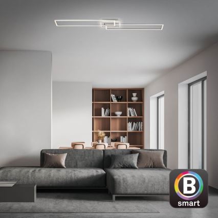 Brilo - LED Stmievateľný prisadený luster FRAME 2xLED/20W/230V 2700-6500K Wi-Fi Tuya + diaľkové ovládanie