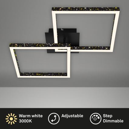 Brilo - LED Stmievateľný prisadený luster FRAME 2xLED/9W/230V