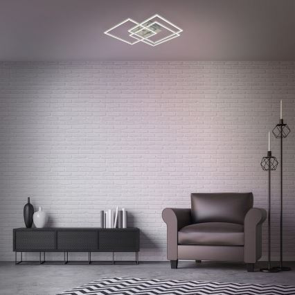 Brilo - LED Stmievateľný prisadený luster FRAME LED/40W/230V 2700-5000K Wi-Fi Tuya + diaľkové ovládanie