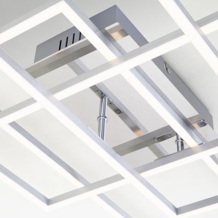 Brilo - LED Stmievateľný prisadený luster FRAME LED/51W/230V 2700-5000K matný chróm + diaľkové ovládanie