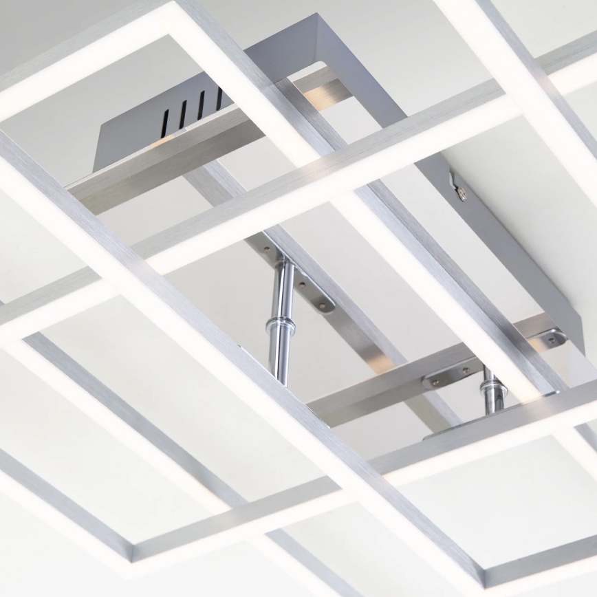 Brilo - LED Stmievateľný prisadený luster FRAME LED/51W/230V 2700-5000K matný chróm + diaľkové ovládanie