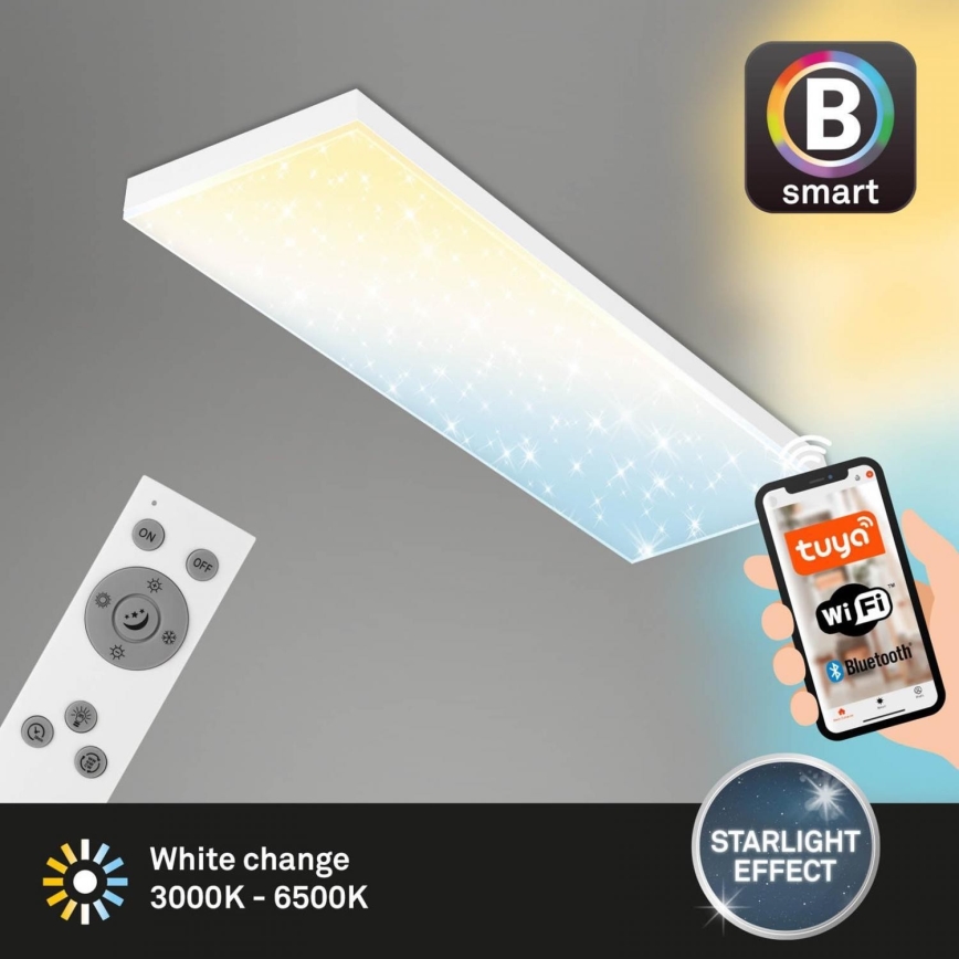Brilo - LED Stmievateľný prisadený panel FRAMELESS LED/28W/230V 3000-6500K Wi-Fi Tuya + diaľkové ovládanie